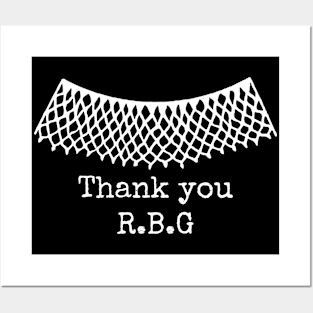 Thank You RBG - In Honor of RBG Posters and Art